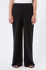 AUSTERO BLACK JERSEY TROUSERS