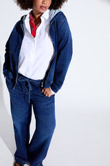 BOEMIA STRETCH DENIM FLEECE FABRIC TROUSERS