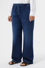 BOEMIA STRETCH DENIM FLEECE FABRIC TROUSERS