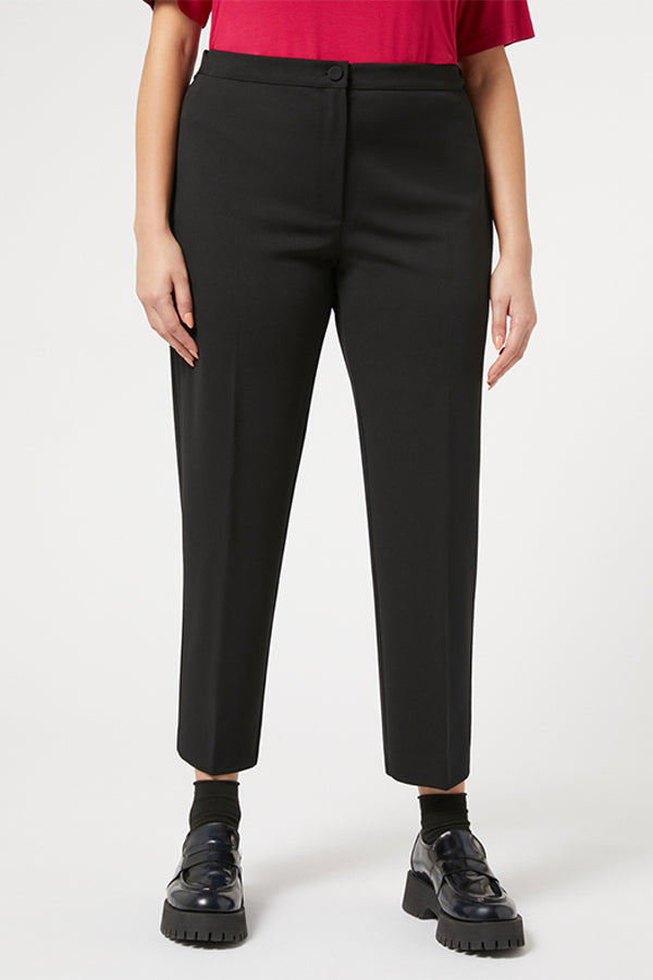 KATIA BLACK JERSEY TROUSERS