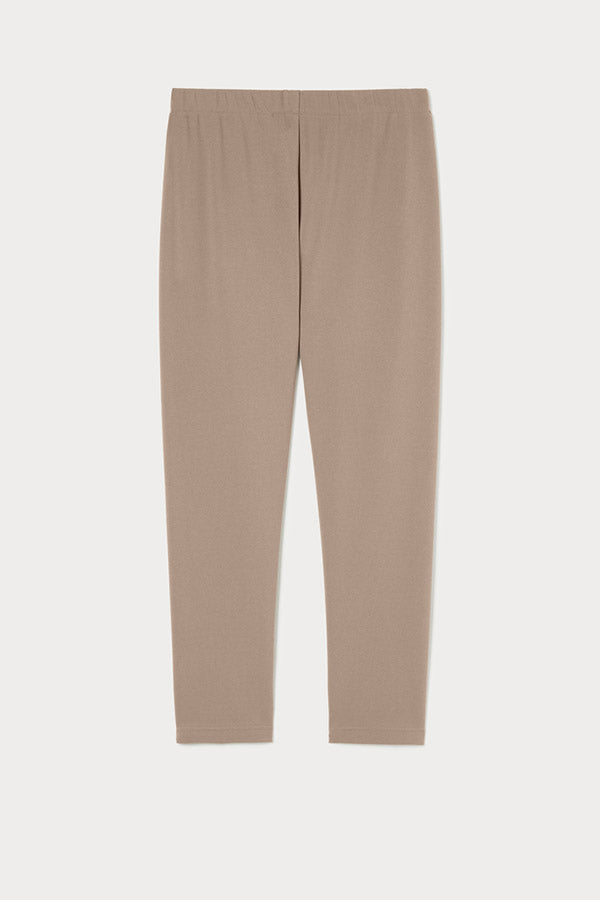 RAMPUR BEIGE CRÊPE JERSEY TROUSERS