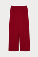 LIVREA RED STRETCH SCUBA CREPE TROUSERS