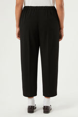 FARO BLACK SCUBA JERSEY CROPPED TROUSERS