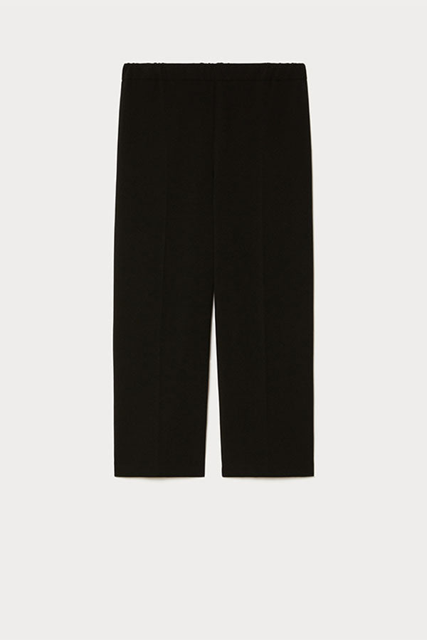 FARO BLACK SCUBA JERSEY CROPPED TROUSERS