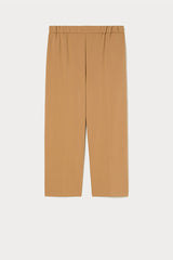 FARO CAMEL SCUBA JERSEY CROPPED TROUSERS