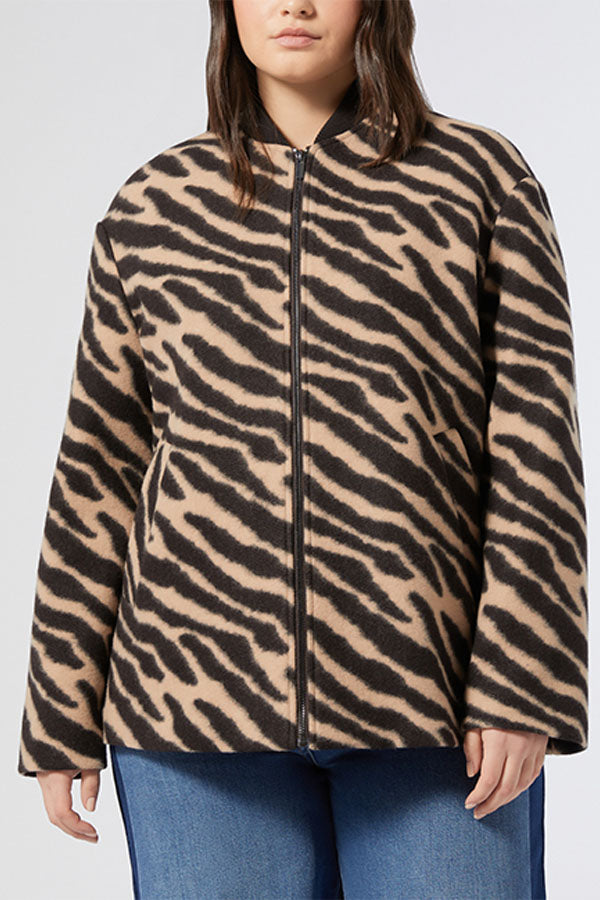 ALARICO JACQUARD JERSEY BOMBER JACKET