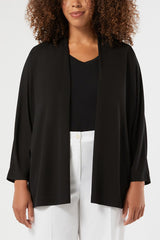 CONICO BLACK INTERLOCK JERSEY CARDIGAN