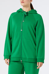 CINEMA GREEN STRETCH COTTON SWEATSHIRT