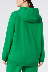 CINEMA GREEN STRETCH COTTON SWEATSHIRT