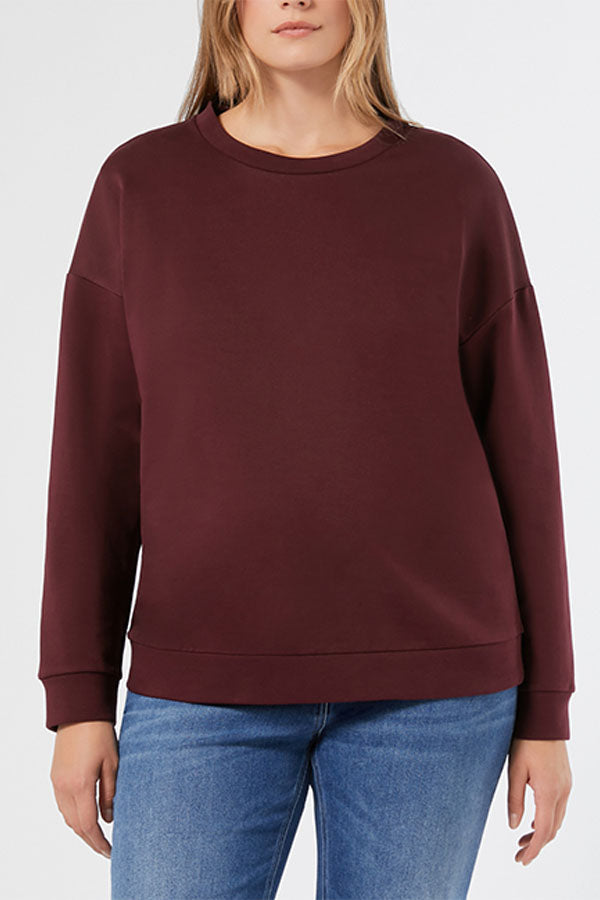 EMMA BROWN COTTON PRINT SWEATSHIRT