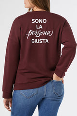 EMMA BROWN COTTON PRINT SWEATSHIRT
