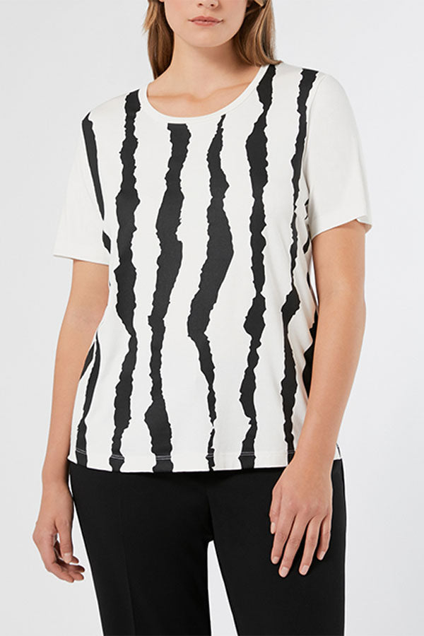 ALBI WHITE PRINTED JERSEY T-SHIRT