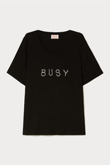 ALBI BLACK PRINTED JERSEY T-SHIRT