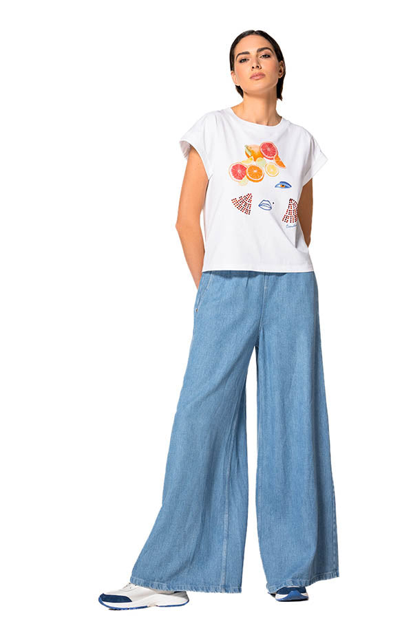 SHORT SLEEVE PRINT JERSEY TSHIRT
