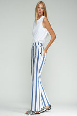 BLUE AND WHITE STRIPED SAILOR TROUSERS