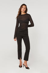 BLACK LONG SLEEVE T SHIRT