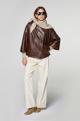 BEIGE CASHMERE TRIANGLE SCARF