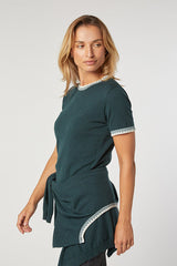 GREEN KNIT TWIN SET