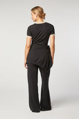 BLACK KNIT TWIN SET