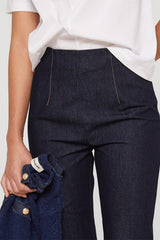 STRAIGHT LEG DENIM TROUSERS