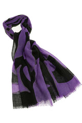 MULTICOLORED PURPLE SCARF