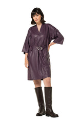 VEGAN LEATHER DRESS