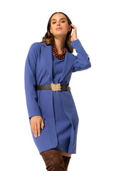 SLIGHTLY FITTED ILLUSION WRAP DRESS