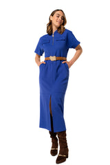 STRAIGHTTING MIDI-DRESS