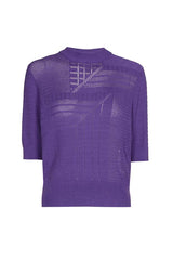 PURPLE SEMI-TRANSPARENT PULLOVER