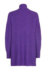 PURPLE STRAIGHT TUNIC PULLOVER