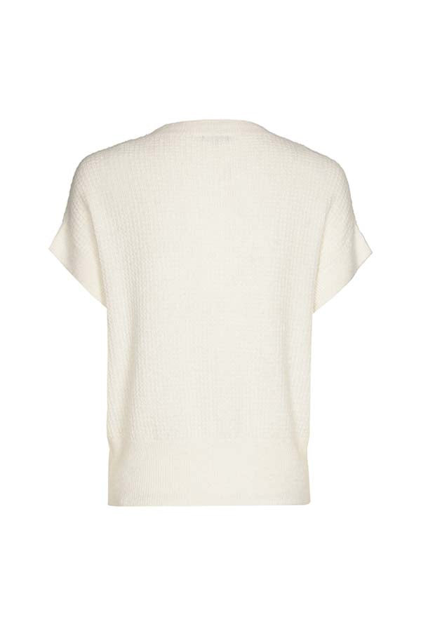 WHITE HEART EFFECT SHORT SLEEVE PULLOVER