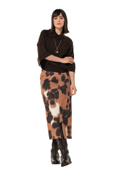 COFFEE KIMONO SLEEVE SHORT PULLOVER