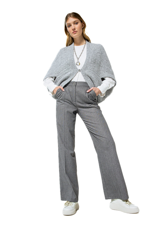 GREY COSY LONG BOLERO