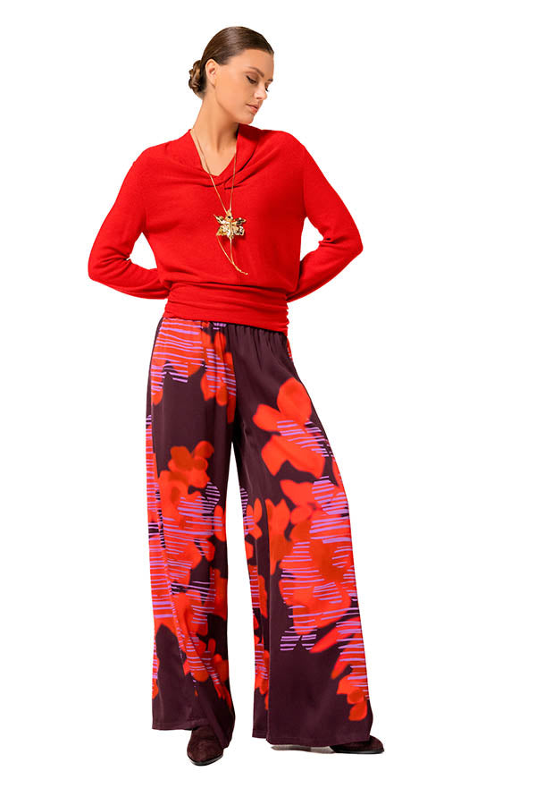 WAIST EFFECT FINE-KNIT PULLOVER