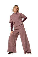 AJOUR DETAILS FINE-KNIT PULLOVER