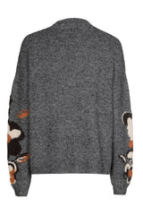 FLORAL DETAIL WINTER PULLOVER