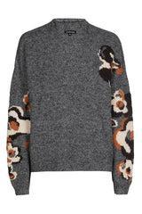 FLORAL DETAIL WINTER PULLOVER