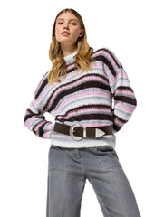 MULTICOLOR STRIPED PULLOVER