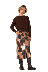 CACAO SUBTLE BUTTON FASTENING FINE KNIT PULLOVER