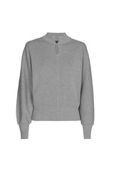 GREY COMFORTABLE STRETCH PULLOVER