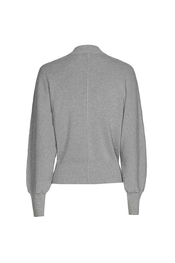 GREY COMFORTABLE STRETCH PULLOVER