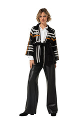 CHECK PATTERN CITY-CHIC CLOAK