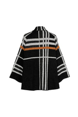CHECK PATTERN CITY-CHIC CLOAK