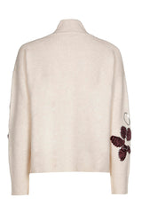FLORAL DETAIL SEQUINS COSY PULLOVER