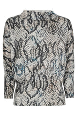 GRAPHIC PYTHON-PRINT PULLOVER