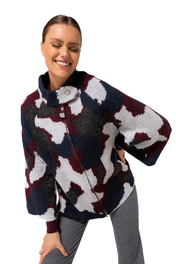 PRINTED CARDIGAN VEST