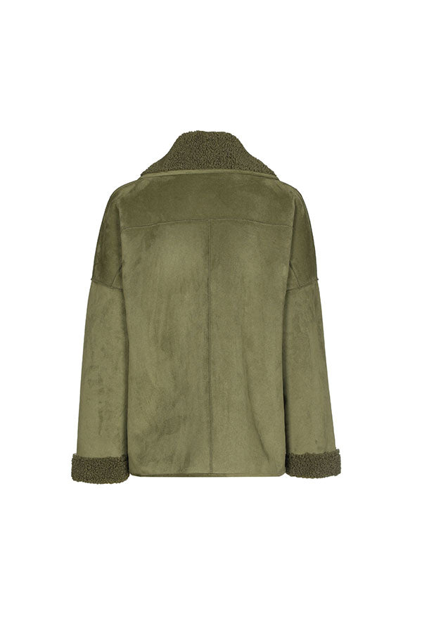 SHERPA LINING SUEDE-LOOK JACKET