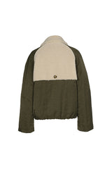 TEDDY DETAILS BOMBER JACKET