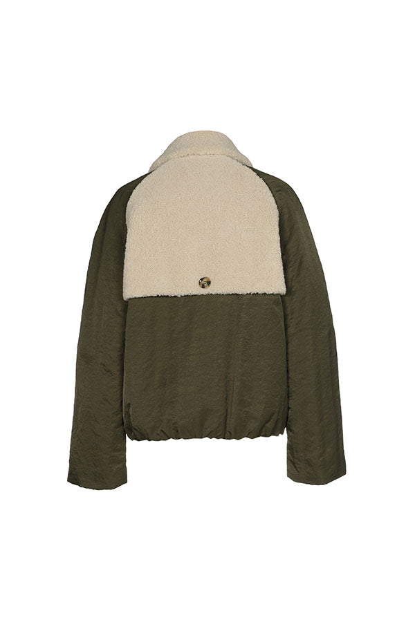 TEDDY DETAILS BOMBER JACKET