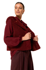 HOOD TEDDY BODY WARMER